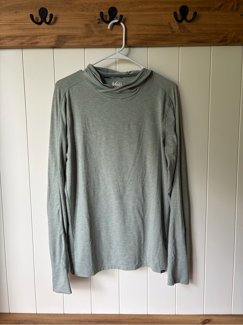 REI Men’s Sahara Shade Hoodie - Sage Green Sz M